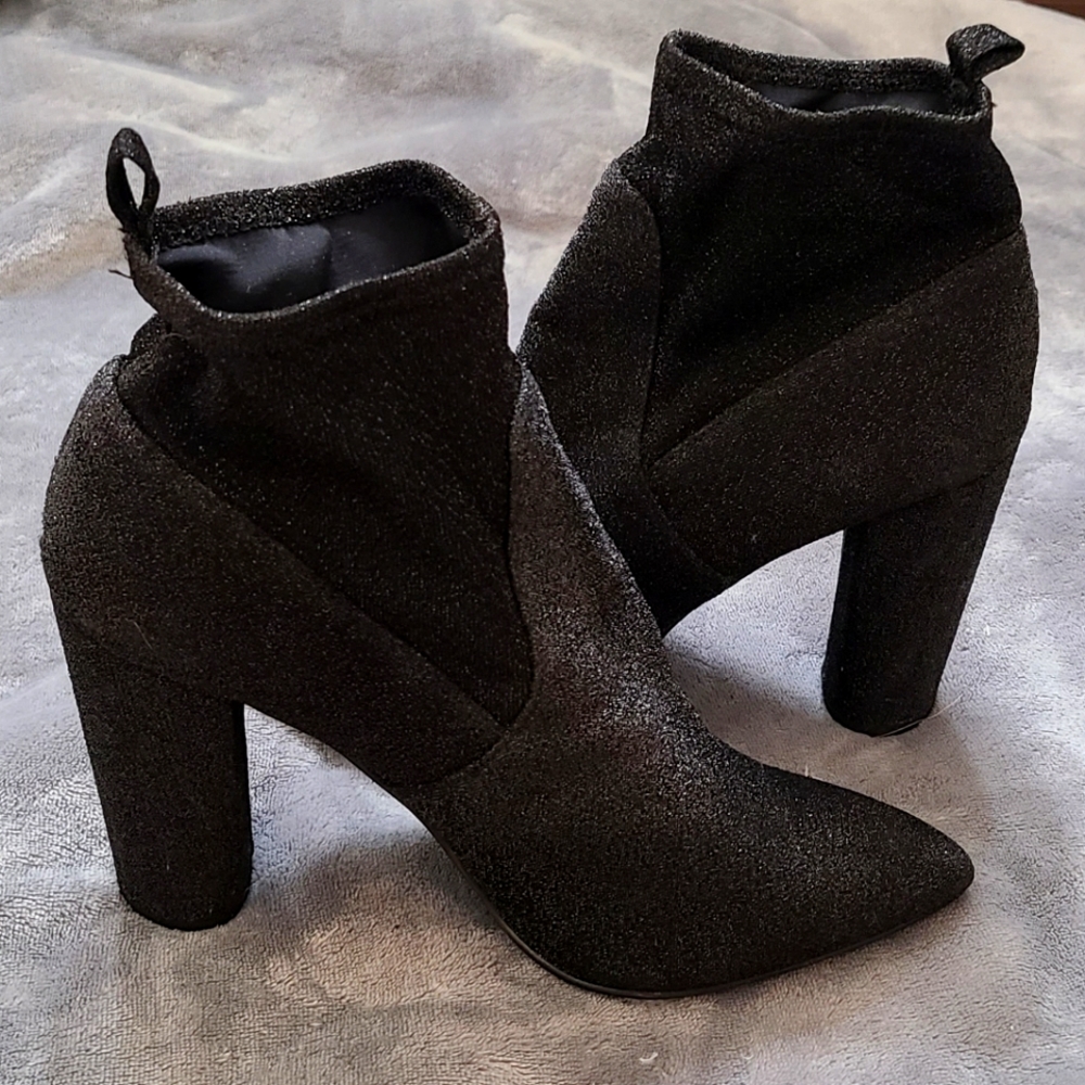 H&M Glitter Heeled Boots